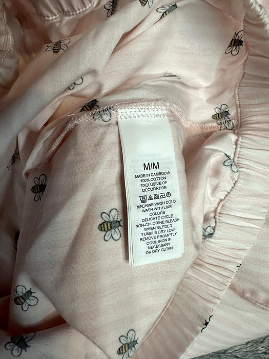 Kate Spade New York  2-Piece Striped Bee-Print Pyjama SetNWT size M Xmas