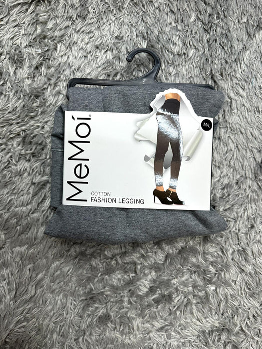 MeMoi women's cotton Fashion Leggings Gray Size M/L NWT
