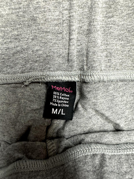 MeMoi women's cotton Fashion Leggings Gray Size M/L NWT