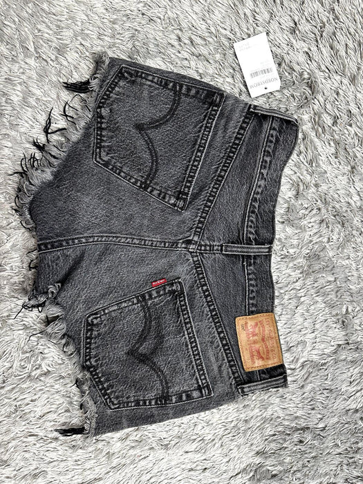 Levi's Women's 501 Original Black Button Fly  Cutoff Shorts 26 NWT $69