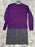 CARVEN 580$ Woman Layered Wool Dress knee length Violet size 4