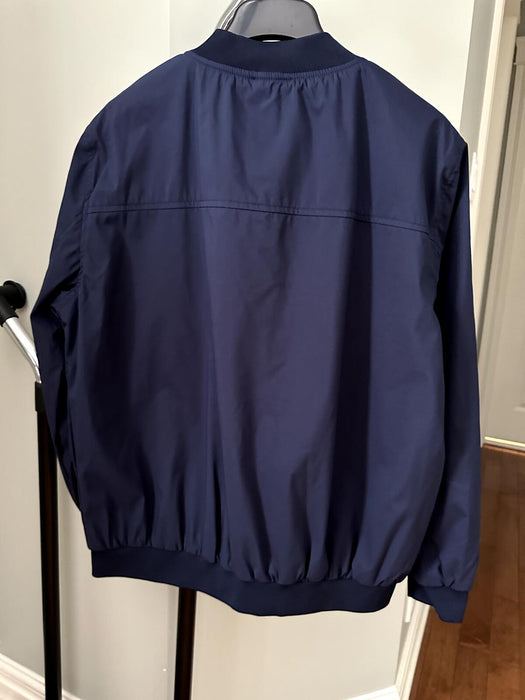JB Workshop Los Angeles Men's Zip Up Light Jacket In Navy Size L