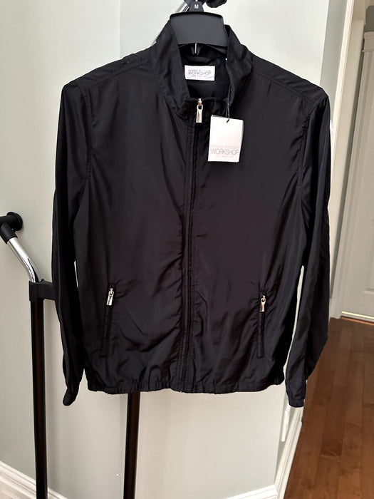 JB Workshop Los Angeles Men's Zip Up Windbreaker Jacket In Black Size M