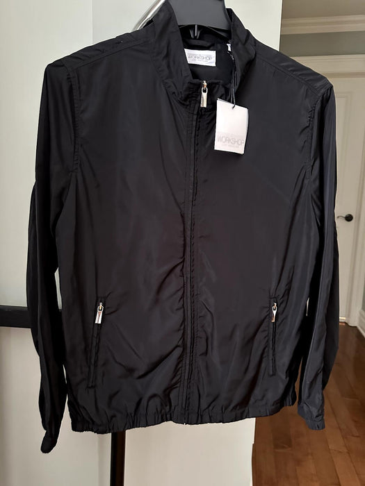 JB Workshop Los Angeles Men's Zip Up Windbreaker Jacket In Black Size M