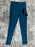 Pantalon leggings en maille de yoga sarcelle à 4 poches NWT Kay Unger. taille S