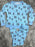 Jasmine women's Rose Pajama Set Women' Medium Christmas in blue