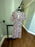 Topshop Femme Splash Print Faux Wrap S/S Robe Midi Rose Poly Taille 6 NWT