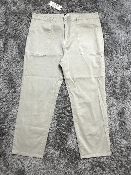 SANCTUARY women's Peace Chino Pants In Washed Pebble size 34 (16) $99