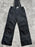 Pantalon de ski de neige Gusti Youth Winter Apparel en noir taille 10 bretelles amovibles