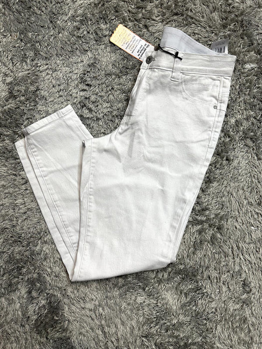 Jag Jeans Women's Cecilia Mid Rise Skinny Jeans W/Elastic Waist White Size 14/32