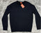 NEW Joe Fresh v-neck classic 100% Cotton Sweater black W9MR000608 size L Men's