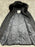 Veste en laine mélangée bordée de fausse fourrure London Fog en gris doux taille M