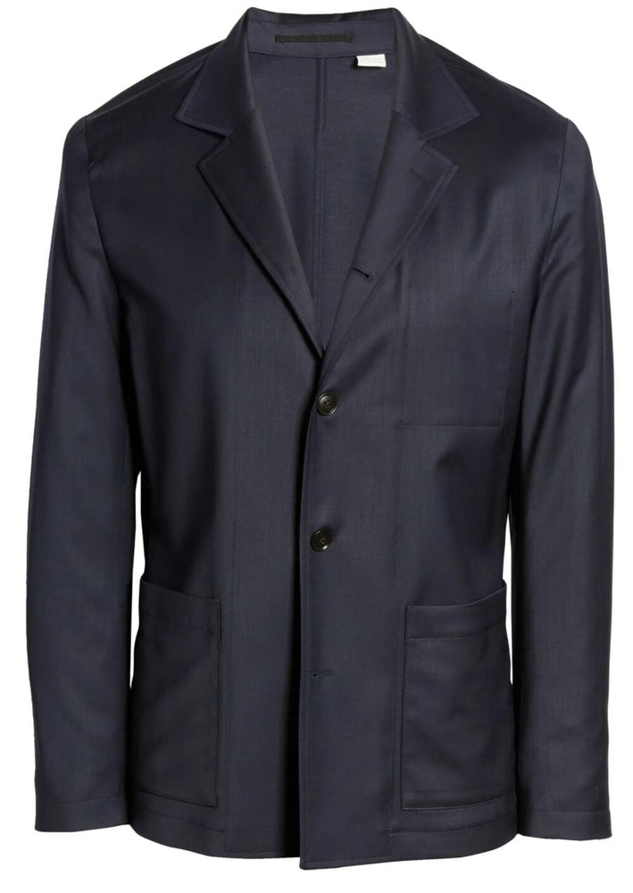 Tiger Of Sweden Deconstructed Stretch Wool Blend Sport Coat Midnight 46R (36US)