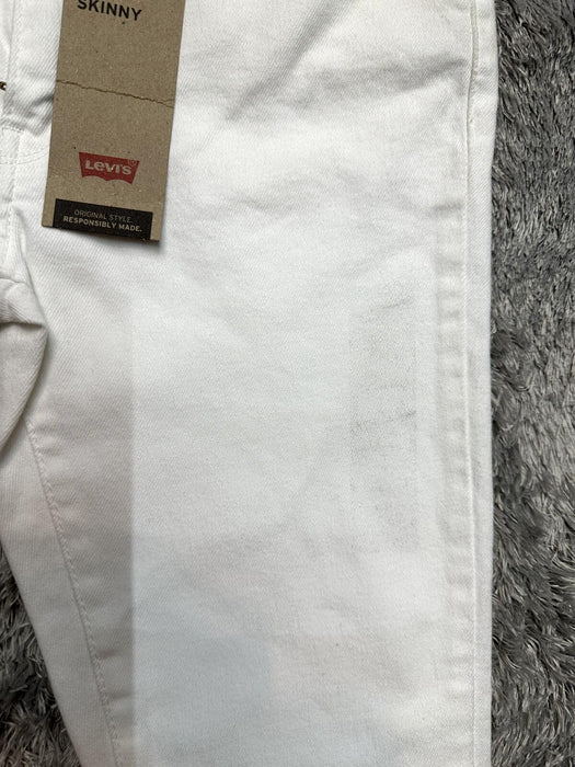 Levi's Women 711 Mid Rise Skinny Jeans 277610 Soft Clean White, 27 L30 4 Medium