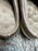 ISOTONER Microterry PillowStep Satin Cuff Clog Slippers for Women : Taupe 6.5-7